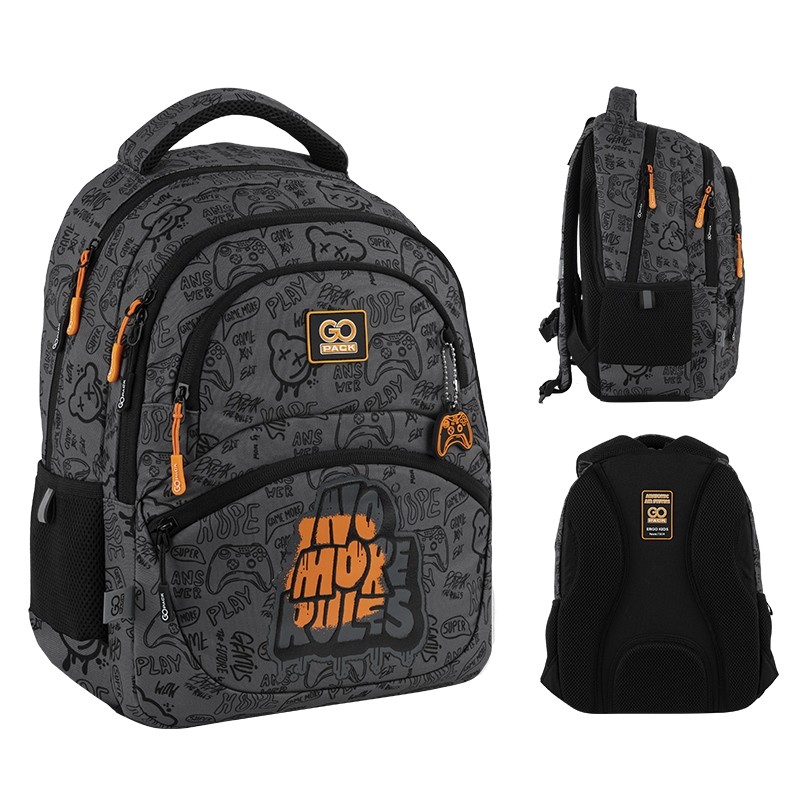 Mladistvý školský batoh GoPack GO25-175M-5 pre chlapcov - extra priestor a pohodlie